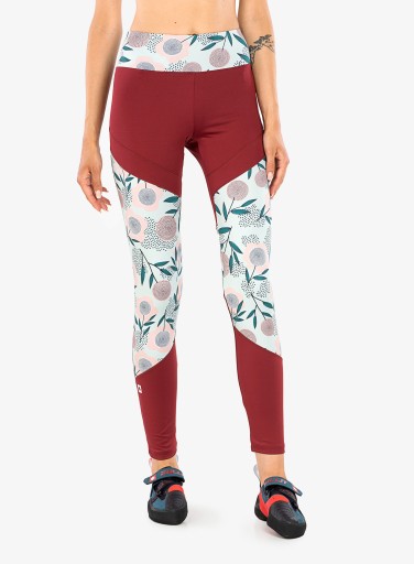Legginsy wspinaczkowe damskie Ocun Rhea Leggings - wine XS