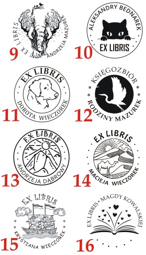 КРУГЛАЯ ПЕЧАТЬ EX LIBRIS ПЕЧАТЬ 5 СМ