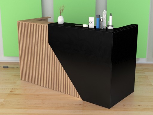 R139 стойка ресепшн 200x75 см дерево