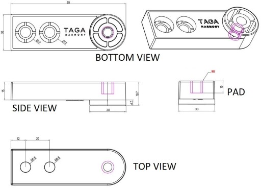 Подставка для ног Taga Harmony TSF-002