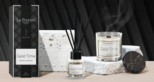 LA PERRIERE GOLD TIME СОЕВАЯ АРОМАТИЧЕСКАЯ СВЕЧА