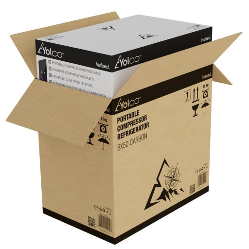 АВТОМОБИЛЬНЫЙ ХОЛОДИЛЬНИК YOLCO BX50 Carbon 47л + винная полка