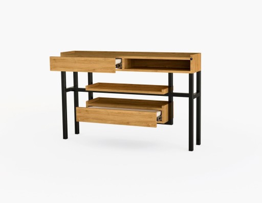 KONSOLA 90 cm DREWNO LITE DĄB OLCHA SKD-296