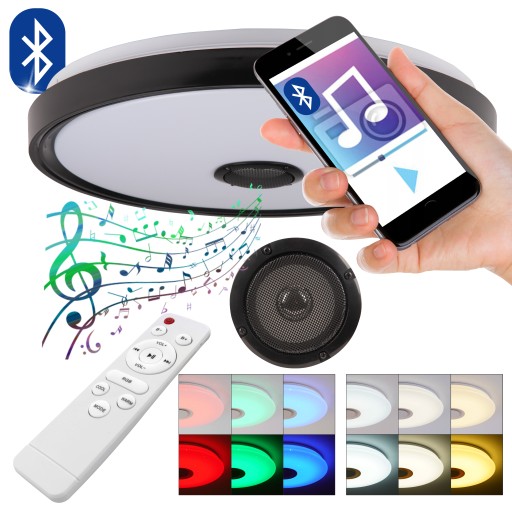 Светодиодный потолочный светильник BLUETOOTH SPEAKER RGB 72Вт 50см