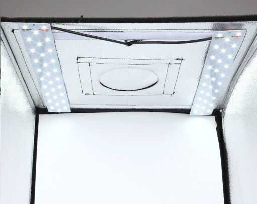 PULUZ PU5060 БЕЗТЕННАЯ ТЕНТА 60x60см LED 5500K