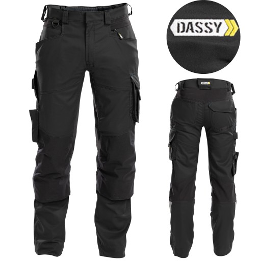 Брюки рабочие мужские по охране труда Dassy Dynax Black 54