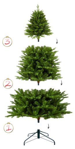 CHOINKA SZTUCZNA PREMIUM ŚWIERK NORWESKI 100% PE 350 CM