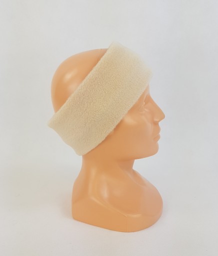 118 OPASKA z polaru polarowa szer. 8 cm JASNY BEŻ