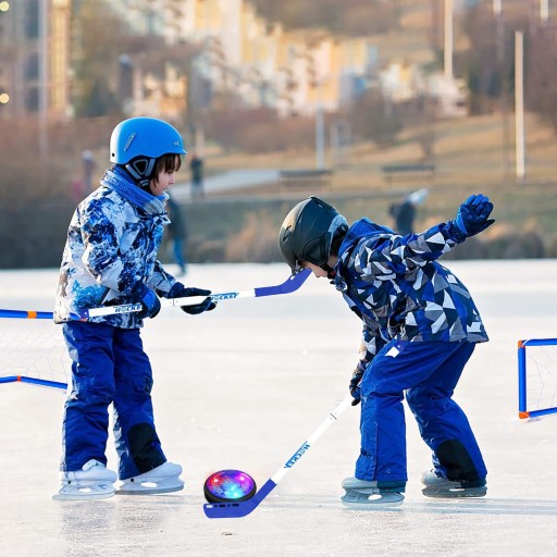НАБОР ИЗ 2 ФЛОРБОЛЬНЫХ ВОРОТ HOVER BALL НАДУВНАЯ ФУТБОЛЬНАЯ ИГРУШКА 2В1