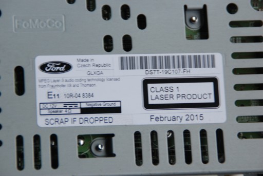 РАДИО CD FORD MONDEO MK5 РАДИО CD DS7T-19C107-FH
