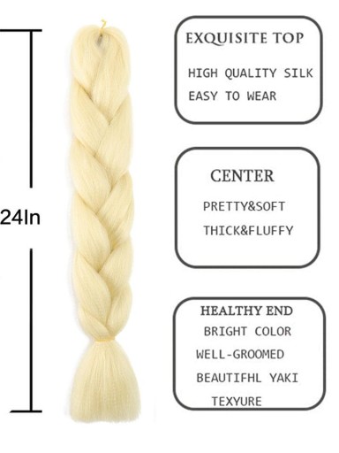 Синтетические косы для наращивания LIGHT BLONDE BRAILD 100G