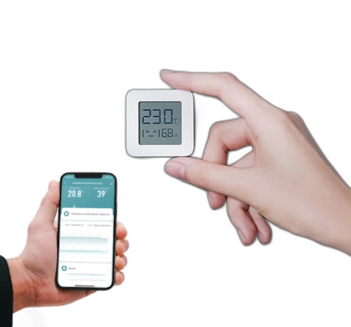 Mini Czujnik temperatury i wilgotności export danych excel BLUETOOTH TUYA