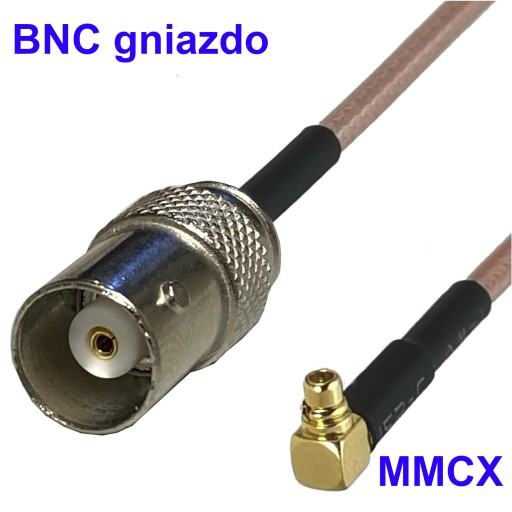 Пигтейл MMCX — розетка BNC RG316 20см