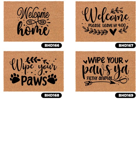 Придверный коврик 40x60 HOME SWEET HOME Узоры