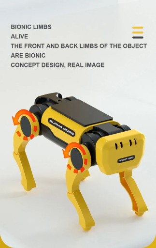 Игрушка-робот для собак на солнечной энергии движется DIY подарок