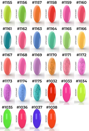 Zestaw neon do OMBRE MaluLac 3x lakier hybrydowy
