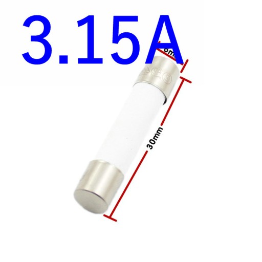 Bezpiecznik ceramiczny 3.15A 250V 6x30mm 1szt