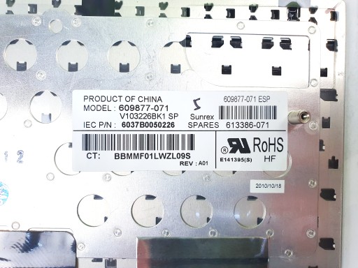 НОВАЯ клавиатура HP 6540B 6545B 6550B 6555B