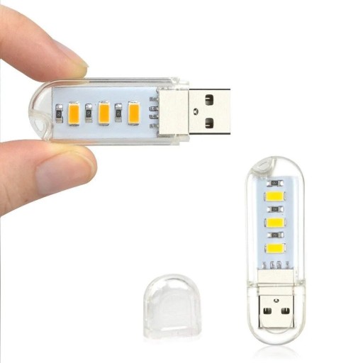 USB МИНИ-ЛАМПА 5 В 3 x SMD USB-светодиод для ноутбука
