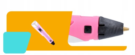 DŁUGOPIS 3D DRUKARKA 3D PEN RÓŻOWY + WKŁADY 110M + MATA ZESTAW XL