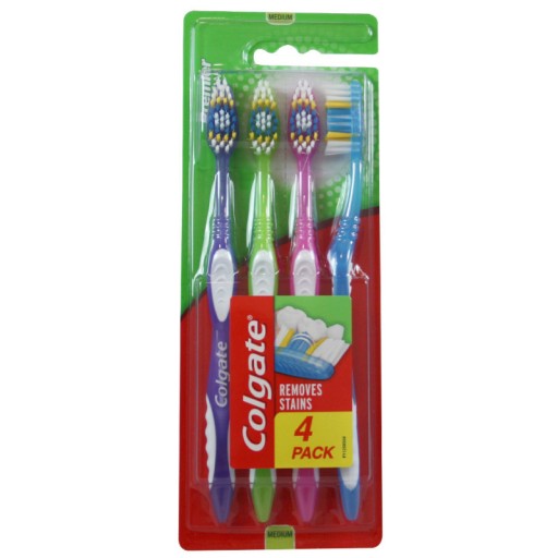 Colgate Premier Medium Szczoteczka do zębów 4 szt.