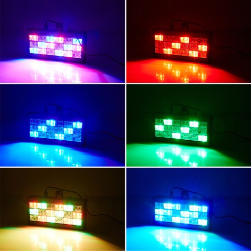 LEDOWE ŚWIATŁA SCENICZNE 18 STROBOSKOPOWE LED