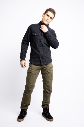 John Doe Motoshirt Черная джинсовая рубашка