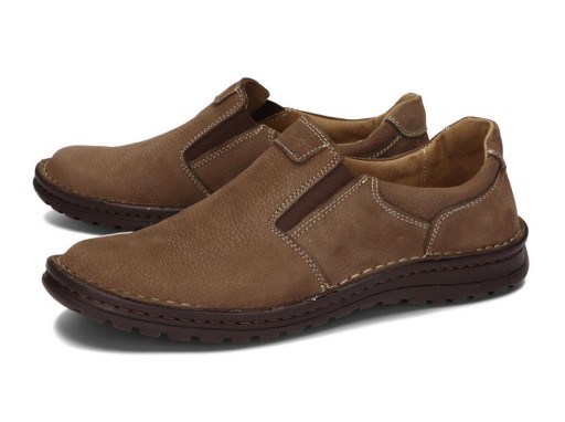Мужские мокасины кожаные туфли POLISH WIDE 43