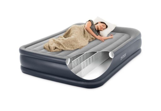 Матрас надувной INTEX 203х152см с насосом