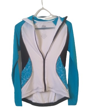 Bluza koszulka kolażowa na rower dams. odblaski XL