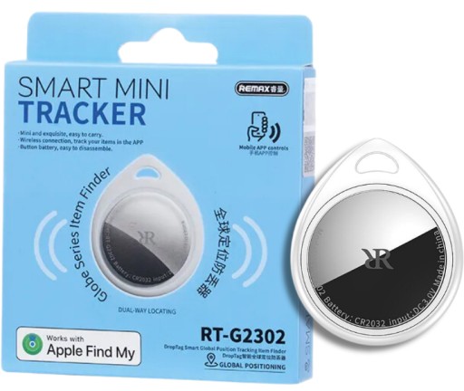 Маленький Bluetooth-локатор Remax Drop Tag работает с Apple Find My AirTag.