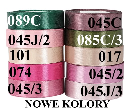 Wstążka taśma satynowa atłasowa 50mm/32m 100 kolorów, największy wybór