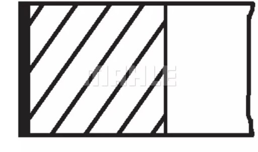 MAHLE ПОРШНЕВЫЕ КОЛЬЦА 011 RS 00105 0N0