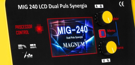 ИНВЕРТОРНЫЙ СВАРОЧНЫЙ АППАРАТ MAGNUM MIG 240 DUAL PULS MAG MMA FLUX TIG 200A 3IN1