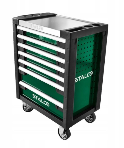 Шкаф для инструментов Stalco на колесах, тележка для мастерской с выдвижными ящиками
