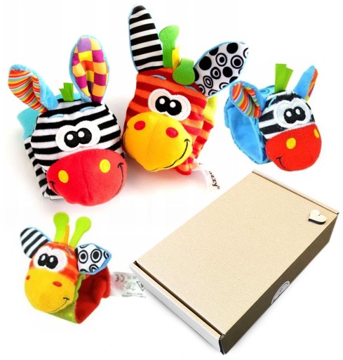 2x ZESTAW | 4-Pack SKARPETKI 3D OPASKI GRZECHOTKI