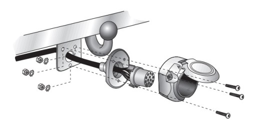HAK HOLOWNICZY DACIA DUSTER 2010-2024 MODUŁ 13 PIN