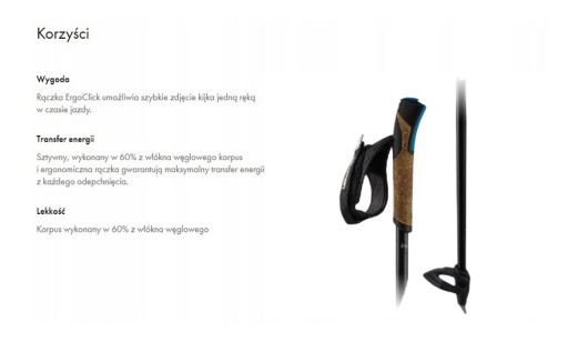 Kije Salomon R60 Click 60% Carbon 150cm