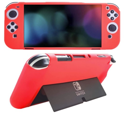 СИЛИКОНОВЫЙ ЧЕХОЛ ДЛЯ NS NINTENDO SWITCH OLED Неоново-красный