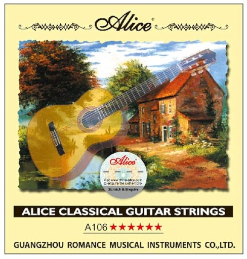 Alice AC106-N СТРУНЫ для классической гитары, струны для гитары - НАБОР