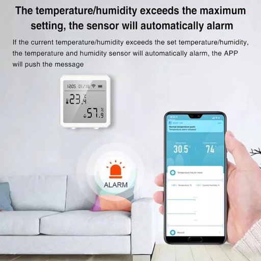Wi-Fi-монитор, измеритель температуры и влажности