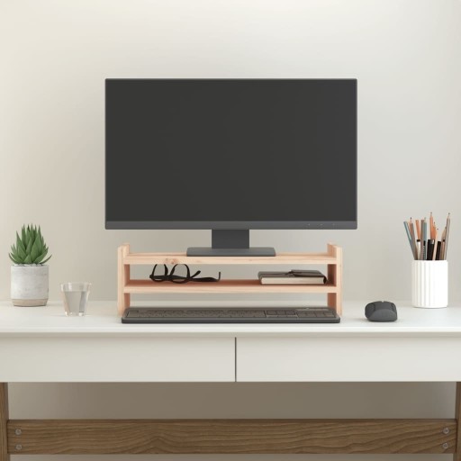 VidaXL Подставка для монитора, 50x27x15 см, массив дерева