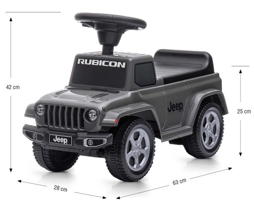 Детский вездеход Jeep Rubicon Gladiator Grey
