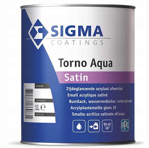 Эмаль по дереву и металлу Sigma Torno Aqua 2.5L ZN