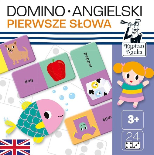 Gra dla DZIECI Domino NAUKA Angielskiego ZESTAW