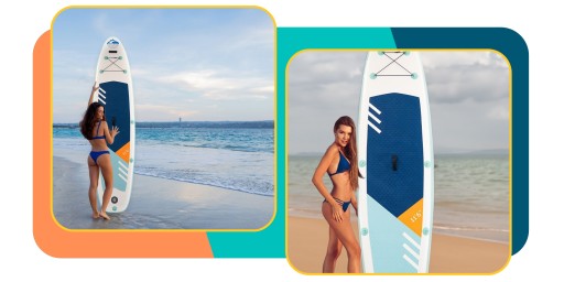 SUP BOARD Надувная доска для плавания 350 см КОМПЛЕКТ 12 в 1 Весла + Насос + Набор