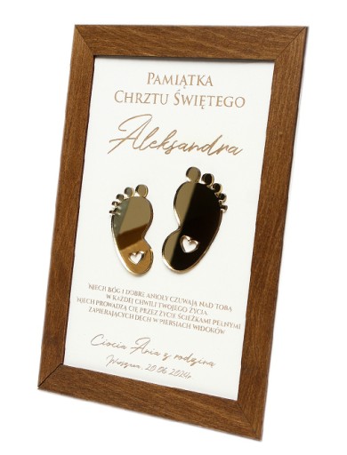 PAMIĄTKA CHRZTU ŚWIĘTEGO PREZENT NA CHRZEST PERSONALIZOWANY