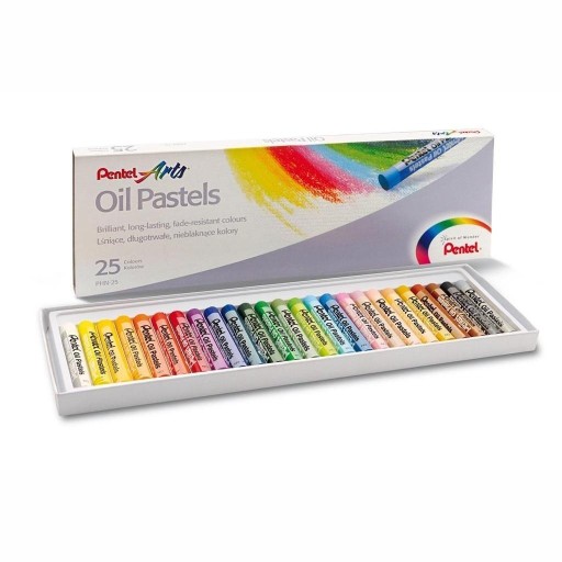 Масляная пастель Pentel PHN, микс 36 цветов.