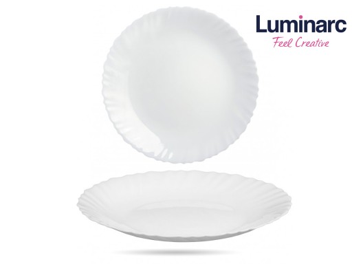 Тарелка фестон 23 см белая LUMINARC
