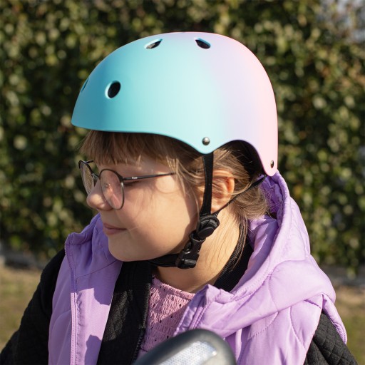 KASK ROWEROWY OCHRONNY DZIECIĘCY REGULOWANY ROLKI HULAJNOGĘ DLA DZIECI S